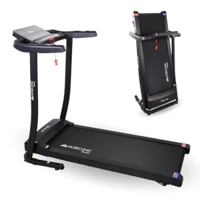 Imagen de Mobiclinic® Fitness, Cinta de Correr Plegable, Bluetooth Altavoz, 12km/h, Sistema Elevación, App Pantalla LCD, 139x62x114cm, Silenciosa, Versátil y Compacta, Seguridad Soporte, ETNA