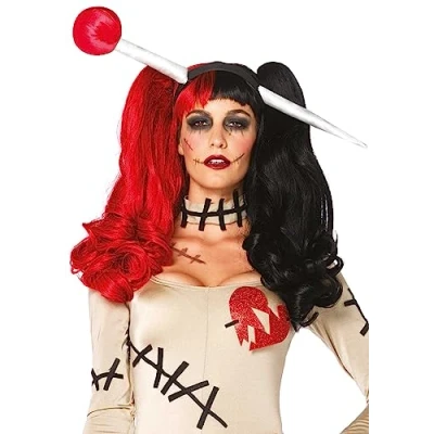 Imagen de Leg Avenue Clown Mujer, Color Negro y Rojo, Talla Única (EUR 36 40) (A271122011)
