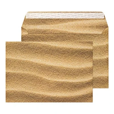 Imagen de Blake Senses Natural Finish 162 x 229 mm 135 gsm Cartera Despegar y sellar (NT360) Arena del Sahara Paquete de 500