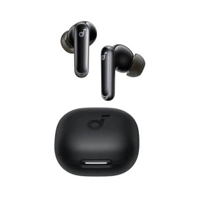 Imagen de Soundcore de Anker P40i Auriculares Inalámbricos Bluetooth con Cancelación Ruido Adaptativa al Entorno, Graves Intensos, 60 Horas, Soporte para teléfono, IPX5, Carga Inalámbrica, 5.3