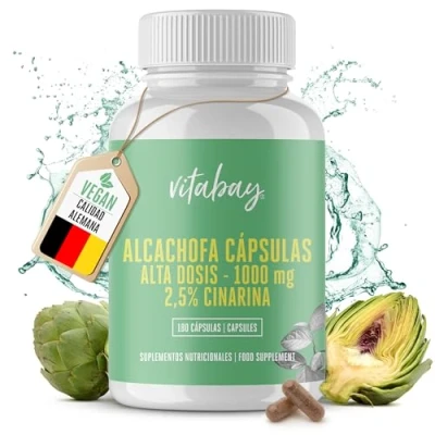 Imagen de Alcachofa Concentrada 350 mg, 90 Cápsulas Veganas, Extracto con 2.5% de Cinarina