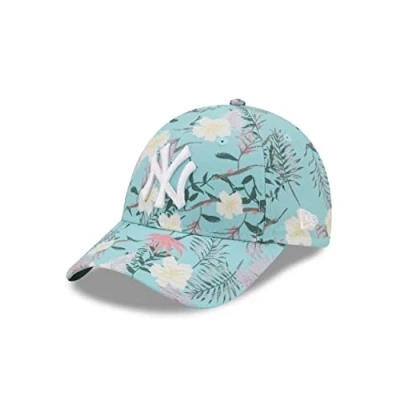 Imagen de New Era York Yankees Frauencap türkis Blumenmuster 9Forty verstellbar Baseball One Size