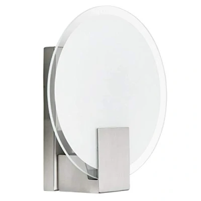 Imagen de BRILLIANT lámpara Sonian Aplique redondo hierro/blanco 1x C35, E14, 40W, adecuado para lámparas de velas (no incluidas) Escala a ++ E Apto LED