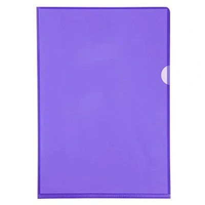 Imagen de Exacompta 661230E Portafolios de plástico A4 13.5, color púrpura, caja 100