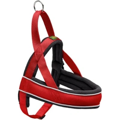 Imagen de HUNTER RACING Arnés noruego para perros, nailon, reflectante, apto abrigos, rojo,S,42 53 cm