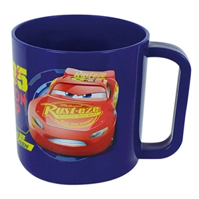 Imagen de Fun House Disney Cars Taza de microondas para niños, Polipropileno (PP), Azul, 1 Unité (Lot 1)