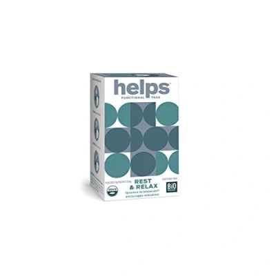 Imagen de Helps INFUSIONES Infusión Relajante Con Melisa, Pasiflora Y Stevia. Te Relax Que Combate La Ansiedad Para Descansar Mejor. Relax. Caja De 16 Bolsitas.