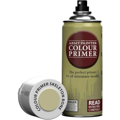 Imagen de The Army Painter, Colour Primer Skeleton Bone, 400 ml Pintura Modelismo Spray Hueso de Esqueleto Imprimacion Plastico Miniaturas para Warhammer Figuras y D&amp;D Miniatures