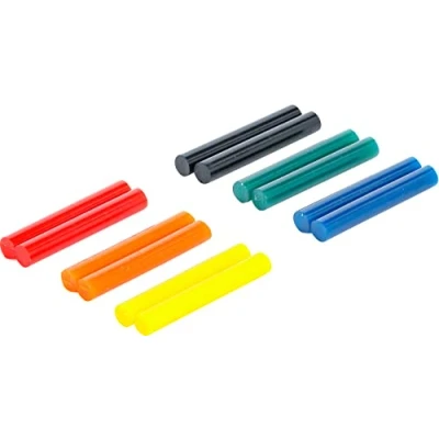 Imagen de BGS Diy 80849 Barras de pegamento termofusible coloreadas Ø 7,5 mm, 50 mm 12 piezas
