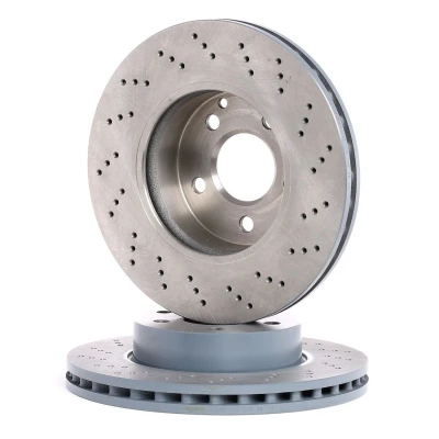 Imagen de FEBI BILSTEIN 30552 Disco de freno Eje delantero 295 28 5 112 perforado/ventil. int. revestido MERCEDES BENZ: Clase C Berlina, Coupé norauto,