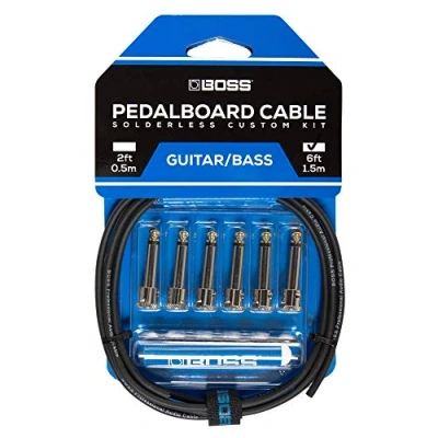 Imagen de BOSS BCK 6 Solderless Pedalboard Cable Kit, Simple and quick assembly, 6ft/1.5m length, Color Dorado