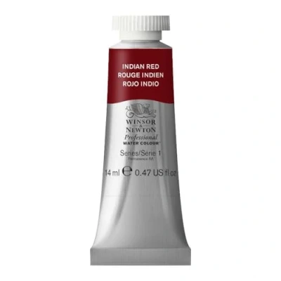Imagen de Winsor &amp; Newton Acuarela Profesional Pintura de Acuarela, Alta Luminosidad, Resistente a la Luz, Calidad Archivo, Tubo 14 ML, Color Rojo Indio