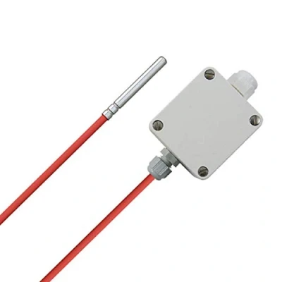 Imagen de PT1000 Medidor de temperatura, carcasa con cable conexión silicona, salida activa, rango medición ajustable, sonda 10 metros