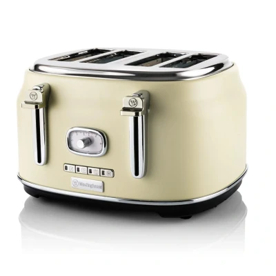 Imagen de Westinghouse Toaster Retro Collections 4 slices vanilla white WKTTB809WH