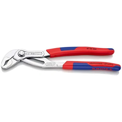 Imagen de Knipex Cobra® Tenaza para bombas de agua cromado, con fundas esbeltas en dos componentes 250 mm 87 05
