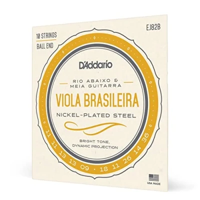 Imagen de D&#039;Addario EJ82B &quot;Rio Abaixo and Meia Guitarra Brasileira&quot; Viola Kit