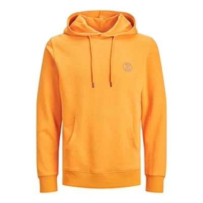 Imagen de Jack &amp; Jones Herren JJEBASIC Logo Sweat Hood, Dark Cheddar/Bright Cobalt, XXL