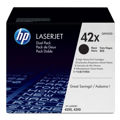 Imagen de Hp 42a Tóner Negro (paquete Doble)