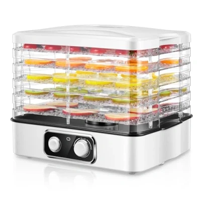 Imagen de Deshidratador de Alimentos, Temperatura Ajustable (35 70 ℃), Frutas y Verduras con 5 Bandejas Ajustables, para Frutas, Carnes, Hierbas, Receta
