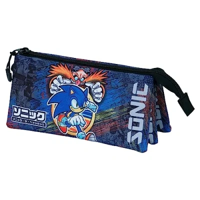 Imagen de Sonic The Hedgehog Sega Checkpoint Portatodo Triple FAN 2.0, Azul, 23 x 11 cm