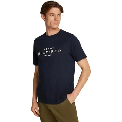 Imagen de Tommy Hilfiger BIG TEE Camiseta estampada, Hombre, Talla: Small, Desert sky