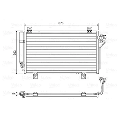 Imagen de VALEO 814195 Condensador con secador Aluminio 393