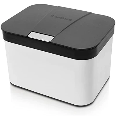 Imagen de YourCasa® Cubo de Basura Cocina 4,3L para la orgánica Diaria en lavavajillas Inodoro y Lavable Acero Reciclaje
