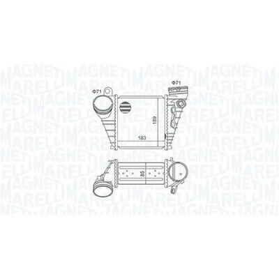 Imagen de MAGNETI MARELLI 351319205230 Intercooler VOLKSWAGEN: Golf 4, 4 Variant, Bora Berlina, SEAT: Leon I Hatchback, Toledo 2 Limousine