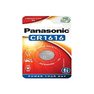 Imagen de Panasonic CR1616 Pila botón de litio no recargable, 3V, 55 mAh, Paquete 1 unidad