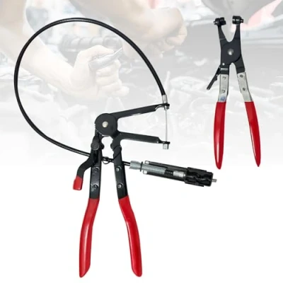 Imagen de Alicates Abrazaderas Coche 2 Piezas,Alicates para de Manguera Coche, Mangueras con Cable Alicate Presion