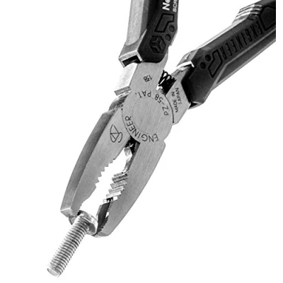 Imagen de Alicates de agarre combinados multifunción con mordazas extractoras tornillo dañado (fabricados en Japón) Engineer pz 58 GT neji saurus (empuñaduras negras)