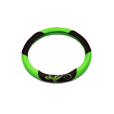Imagen de Unitec 75386 Reptilia Funda para Volante, Color Negro y Verde
