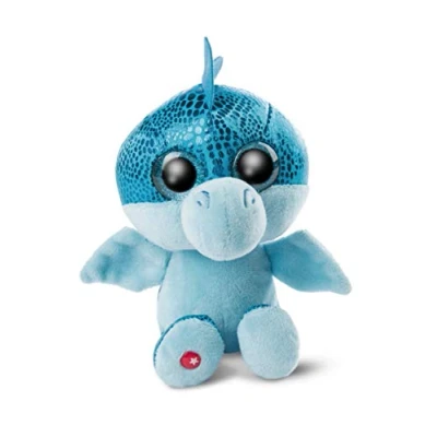 Imagen de NICI Original Glubschis Tierno Dragón Jet 15 cm Juguetes Suaves esponjosos con Ojos Grandes Brillantes Animal Relleno para abrazar y Jugar, Azul, Color (46932)