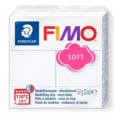 Imagen de Sg Educación Fimo 8020 0 Arcilla Suave para modelado (, 57 g, color blanco