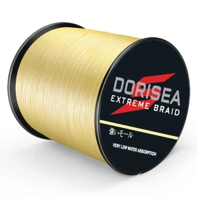Imagen de DORISEA Extreme Braid 100% Pe 1000 m/1093 yardas, hilo de pesca trenzado, alambre prueba 6 a 500 libras