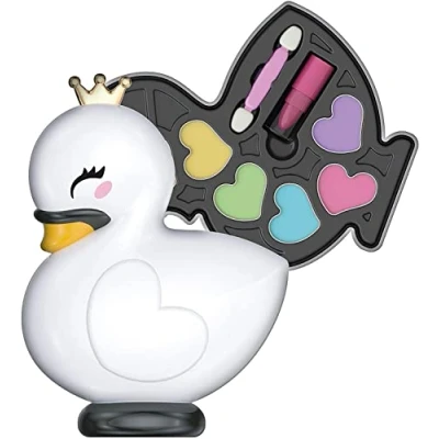 Imagen de Clementoni Crazy Chic, Lovely Make Up, Cisne, Set de Maquillaje Infantil a Partir 6 años (18632), con Sombras, aplicador y pintalabios, Multicolor
