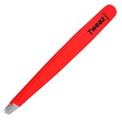 Imagen de K Pro TWEAZY Pinza de Acero Inoxidable para Depilar Cejas y Retirar Astillas (Neon Rojo)