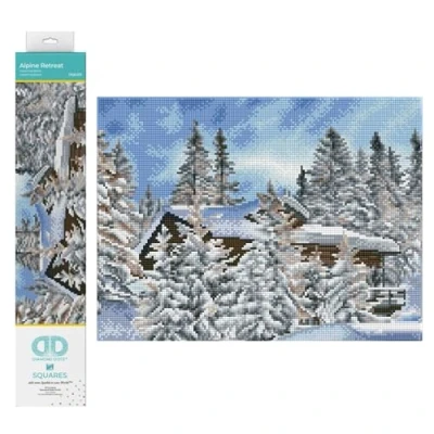 Imagen de DIAMOND DOTZ Squares DQ8 Kit intermedio, Color retiro Alpino, 41 x 31cm (DQ8.015)