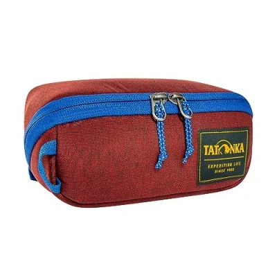 Imagen de Tatonka Neceser Square Zip Pouch S (1L) Bolsa de Lavado Plegable con 2 Bolsillos Malla Cremallera, sin PFC/PFAS, 8 x 19 7 cm (Tango)