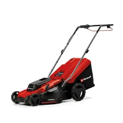 Imagen de Einhell Cortacésped eléctrico GC EM 1800/43 (1800 W, Ancho de Corte 43 cm, Altura Ajustable a 6 Niveles, Bandeja colectora 50 L)