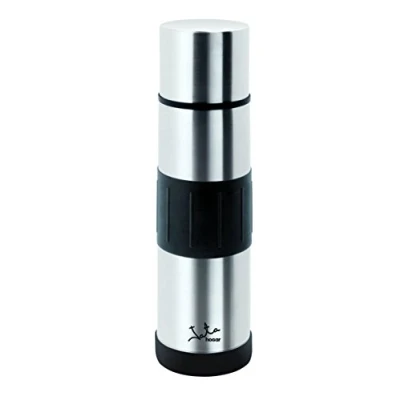Imagen de Jata Hogar 836 Termo de acero inoxidable, 500 ml, color plateado y negro, 7.50 x 26 cm