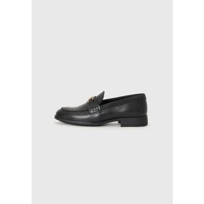 Imagen de Tommy Hilfiger Mocasín Mujer Logo Leather Loafer de Piel, Negro (Black), 38