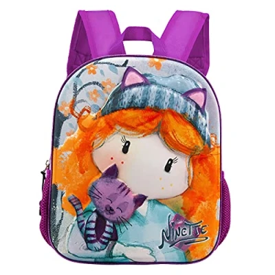 Imagen de Forever Ninette Cute Mochila 3D Pequeña, Multicolor, 26 x 31 cm, Capacidad 8.5 L