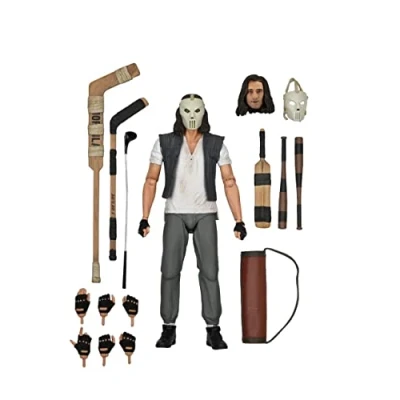 Imagen de NECA, Ultimate Casey Jones Figura 18cm TMNT 1990 Movie Scale Action Figure Las Tortugas Ninja