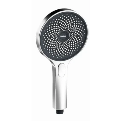 Imagen de Krobec Alcachofa de ducha, ducha Mano Grande 130mm .Cabezal con 3 Modos Chorro, Extraíble, juego premium.Masaje Rociador para Spa (Cromo)