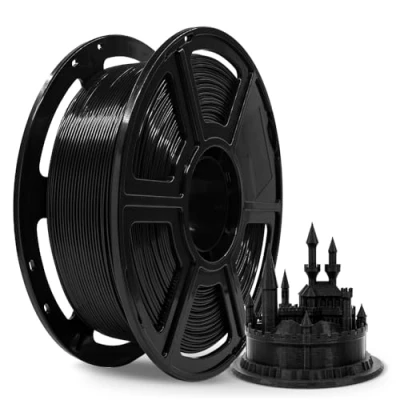 Imagen de FLASHFORGE ABS PRO Filamento para impresora 3D, Filamentos duros y resistentes al calor, Carrete de 1kg(2.2lbs), Precisión dimensional +/ 0.02 mm, Consumibles fuertes duraderos (Negro)