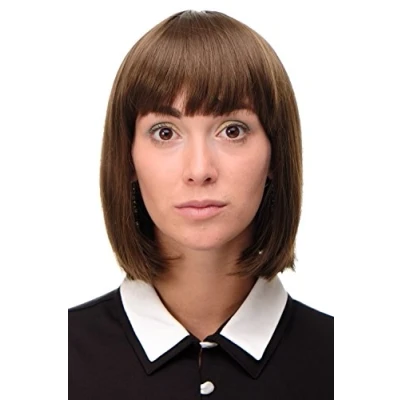 Imagen de wig ME UP peluca de mujer Paje Bob pelo liso castaño dorado medio corte tipo 25 cm 7803 10