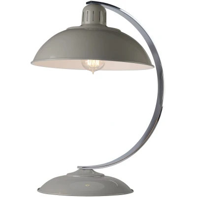 Imagen de Elstead Lámpara de mesa Franklin en estilo retro, gris