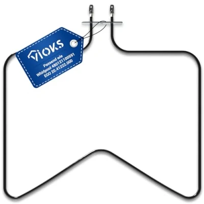 Imagen de Elemento calefactor de repuesto para Bauknecht Whirlpool 480121100591 E.G.O/EGO 20.41222.000/2041222000