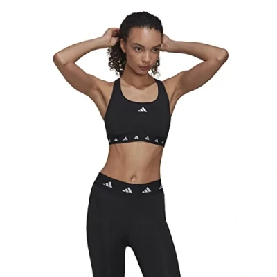 Imagen de adidas Performance Sujetadores deportivos con sujeción alta, Mujer, Talla: XXSxA C, Black